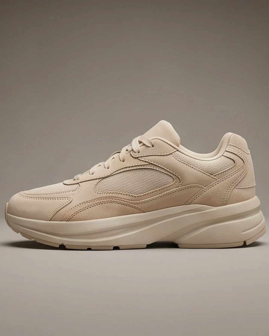 Sakhr Trainer — Nubuck and brushed canvas — View 2