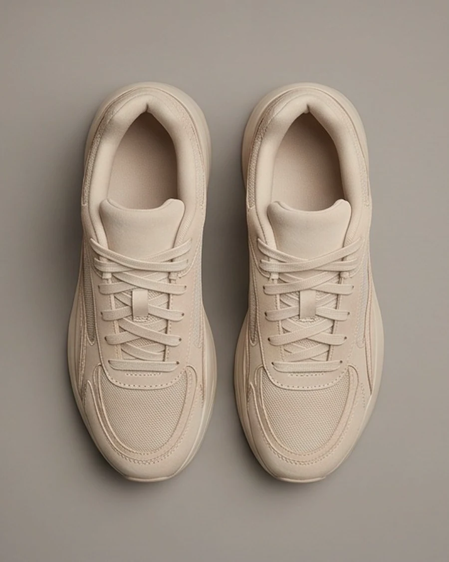 Sakhr Trainer — Nubuck and brushed canvas — View 3